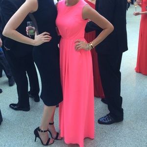 Shoshanna Neon Pink Gown